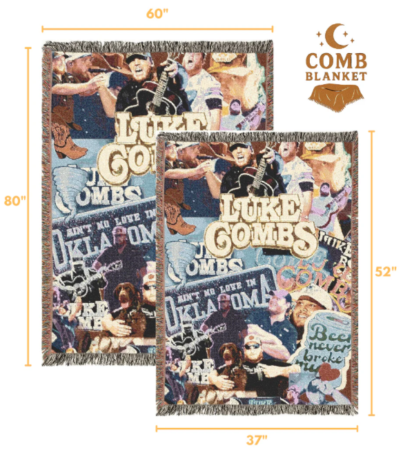 Luke Combs Blanket